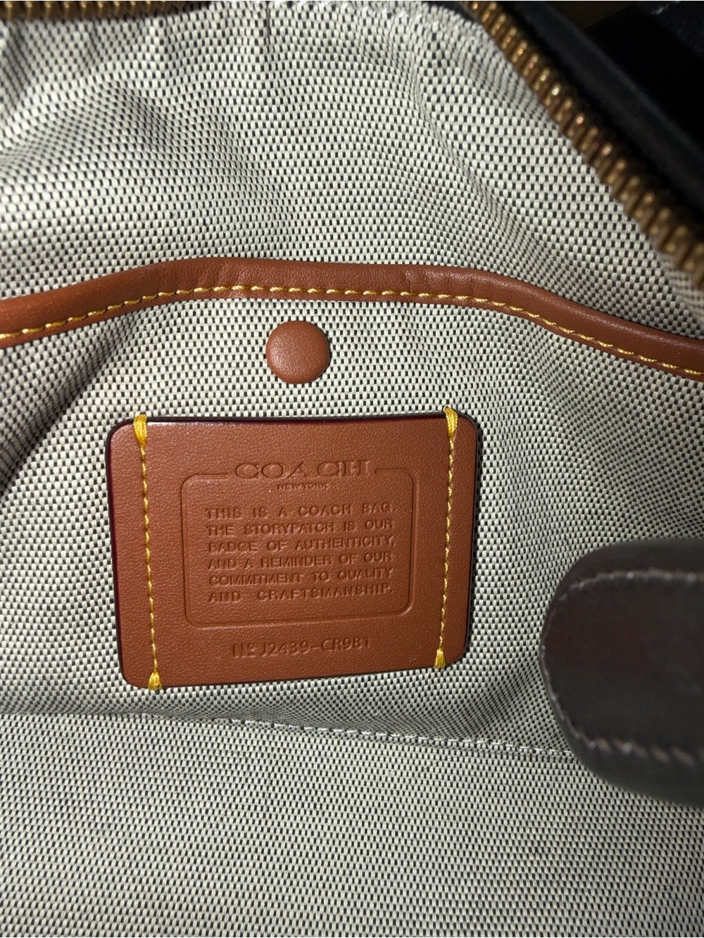 Coach Juliet Black Leather Shoulder Bag with Gold C Accent - Picture 6 of 7